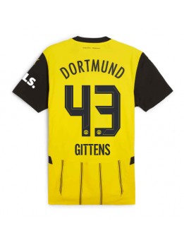 Billige Borussia Dortmund Jamie Bynoe-Gittens #43 Hjemmedrakt 2024-25 Kortermet